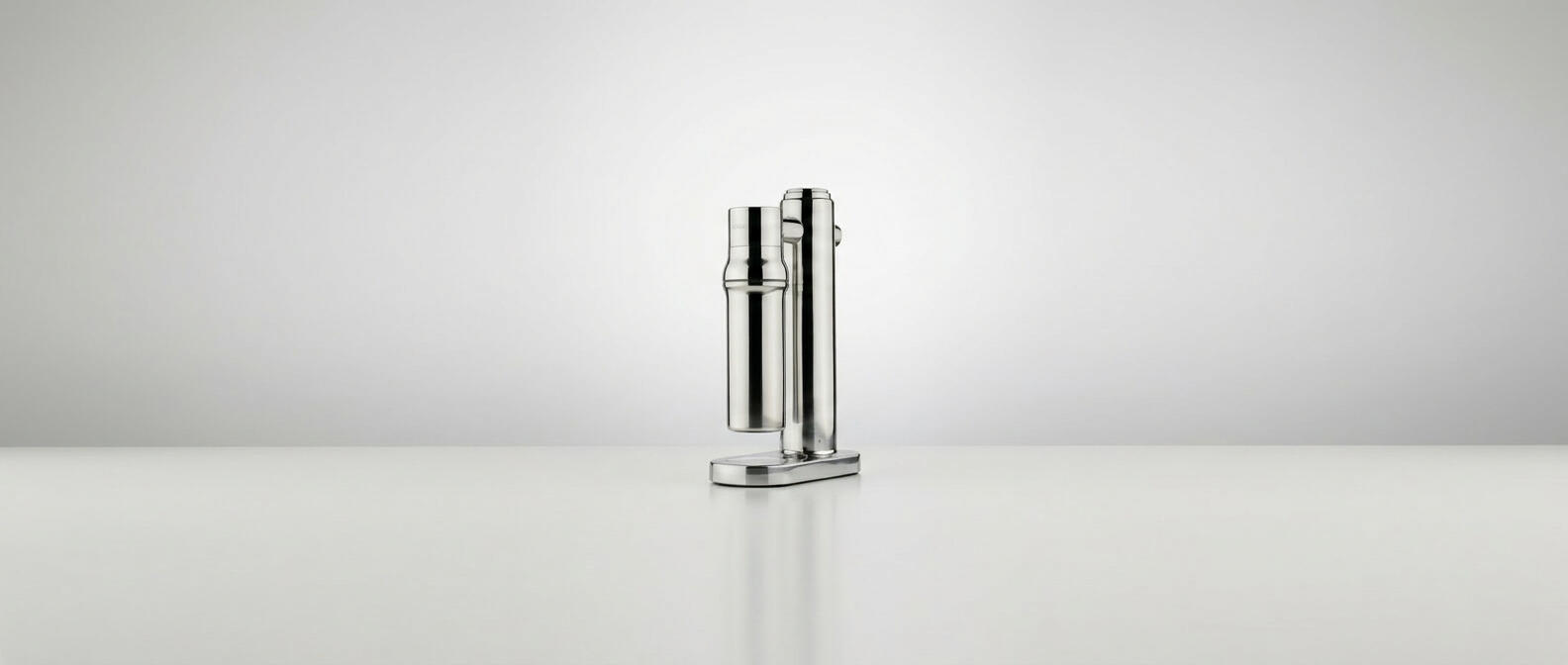 Wassersprudler aus Glasflasche